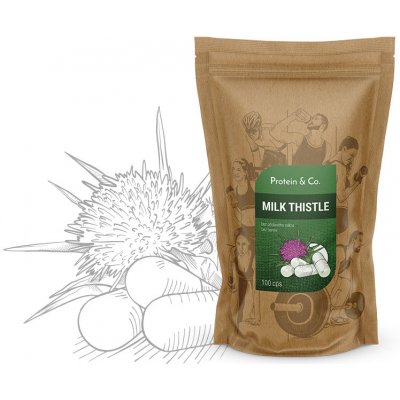 Protein&Co. Milk Thistle ostropestřec mariánský 100 kapslí – Sleviste.cz