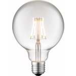 JUST LIGHT Filam. LED žárovka E27, G95, 367 lm, 2700 K, 4 W, čiré sklo – Hledejceny.cz