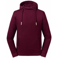 Russell Pure Organic mikina Pure Organic High Collar hooded sweat fuchsiová