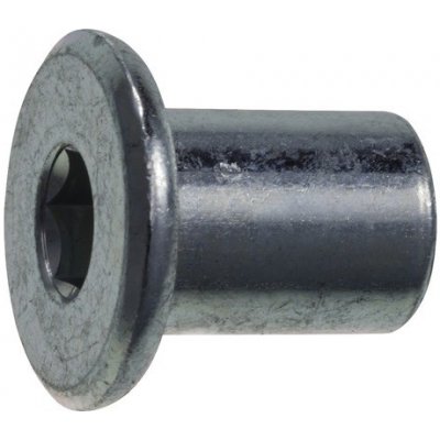 Matice nábytkářská M6x12 hl 15 IMBUS, plochá hlava pr.15, zinek bílý, 10ks – Zbozi.Blesk.cz