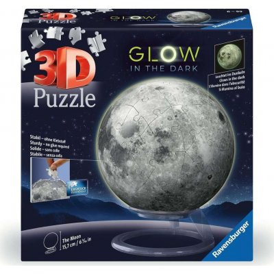RAVENSBURGER 3D Svítící puzzleball Měsíc 73 ks – Hledejceny.cz