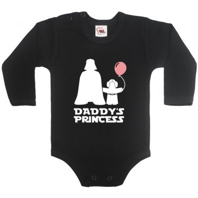 Body s potiskem Star Wars Daddys Princess Černá Canvas Dětské body Bezvatriko.cz – Zboží Mobilmania