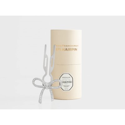 Fiona Franchimon Nº1 HAIRPIN Ribbon | Swarovski® Crystals | White Gold Finish – Zboží Mobilmania