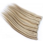 Clip in rychlopás 41cm rovný - platina / světle hnědá – Zboží Dáma