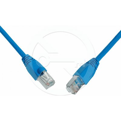 Solarix C5E-315BU-1MB patch CAT5E SFTP PVC, 1m, modrý