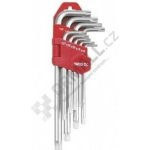 Imbusové klíče TORX s otvorem 9 ks delší - T10, T15, T20, T25, T27, T30, T40, T45, T50 – HobbyKompas.cz