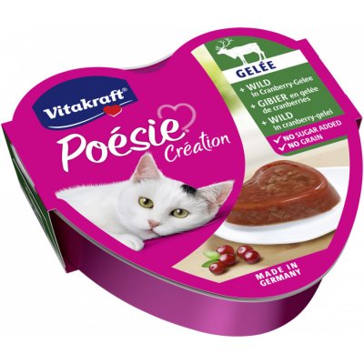 Vitakraft Cat Poésie jelly zvěř. brusinka 85 g – Hledejceny.cz