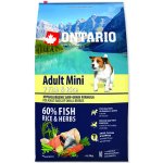 Ontario Adult Mini 7 Fish & Rice 2 x 6,5 kg – Hledejceny.cz