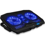 Connect IT FrostWind chladicí podložka pod notebook s modrým podsvícením - černá – Sleviste.cz