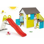 Smoby set domeček Pretty Blue a skluzavka Toboggan Funny 810703-9 – Zboží Dáma
