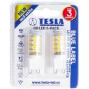 Žárovka Tesla LED žárovka G9 3W 230V 200lm 3000K Teplá bílá