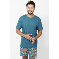 Italian Fashion Krab pánské pyžamo krátké modré
