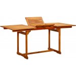 OMAXI 642191 Zahradní jídelní stůl (120–170) x 80 x 75 cm masivní akácie – Hledejceny.cz