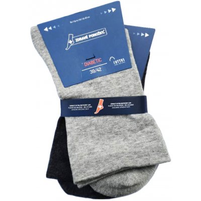 RS Soxano Zdravotní Diabetické ponožky Antracit – Hledejceny.cz