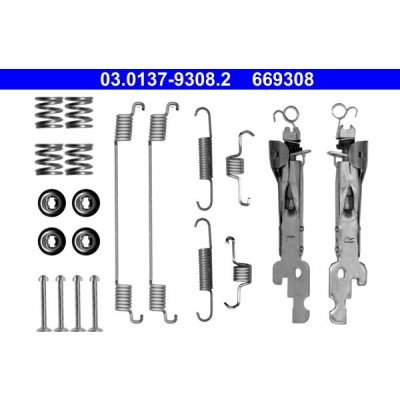 Sada přílušenství brzových čelistí ATE 03.0137-9308.2 (03013793082) | Zboží Auto