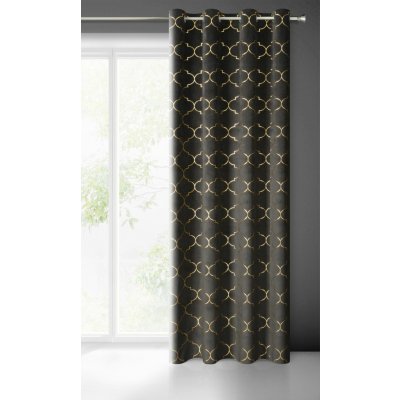HOTOVÝ ZÁVĚS GISEL 140X250 CM ČERNÁ – Hledejceny.cz