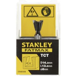 STANLEY Fréza do dřeva drážkovací úhlová čelní 15° TCT/HM, 14,3x13,5 mm FatMax® STA80308 STA80308