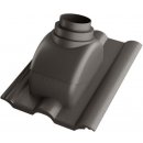 Betonpres Exclusiv taška prostupová pro turbokotel 100-125 mm Břidlicově černá