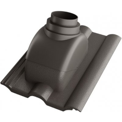 Betonpres Exclusiv taška prostupová pro turbokotel 100-125 mm Břidlicově černá – Zboží Mobilmania