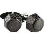 Montegrappa manžetové knoflíčky s lebkou ve tvaru osmiúhelníku – Zboží Dáma