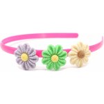 Dětská čelenka s květinami Barva: modrá – Zboží Dáma