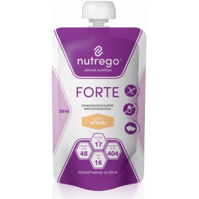 NUTREGO FORTE S PŘÍCHUTÍ ČOKOLÁDA POR SOL 12X200ML