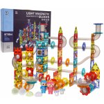 RKToys Magnetická svítící kuličková dráha 228 ks – Zboží Živě