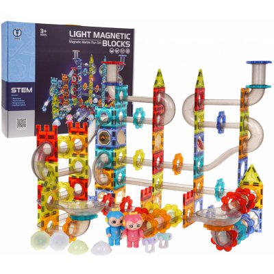 RKToys Magnetická svítící kuličková dráha 228 ks – Zboží Živě