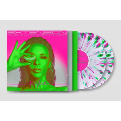 Kylie Minogue - Extension - the Extended Mixes - translucent & Pink/green Splatter LP