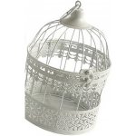 Boltze Dekorativní kovová ptačí klec Louisa M bílá 19 x 32 cm – Hledejceny.cz