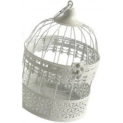 Boltze Dekorativní kovová ptačí klec Louisa M bílá 19 x 32 cm – Hledejceny.cz
