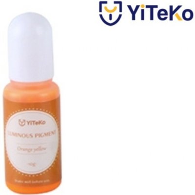 YiTeKo Svítící pigment do pryskyřice 15 oranžovožlutá 10 ml – Sleviste.cz