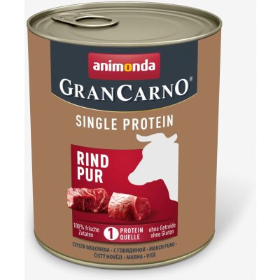 Animonda GranCarno Animonda Single Protein hovězí 0,8 kg – Hledejceny.cz
