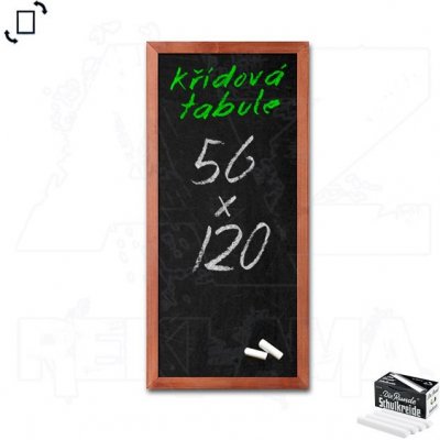 A-Z Reklama CZ CHBLB56x120 Woodboard nástěnná dřevěná křídová tabule světle hnědý lak 56 x 120 cm – Hledejceny.cz