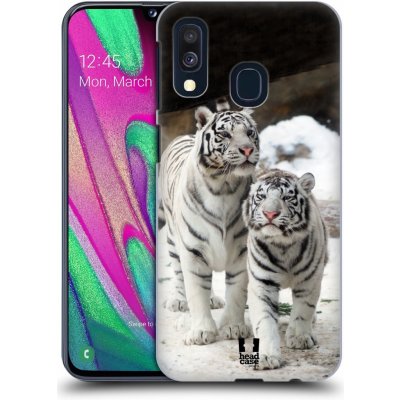 Pouzdro Head Case Samsung Galaxy A40 BÍLÍ TYGŘI – Zboží Mobilmania