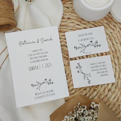 Svatební oznámení Simple 1 – Hledejceny.cz