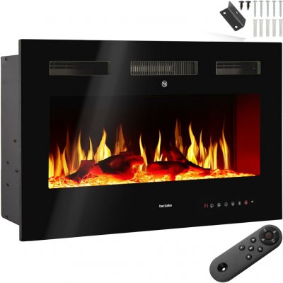 TecTake elektrický nástěnný krb 12 x 91,5 x 43 cm – Sleviste.cz