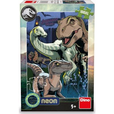 DINO Jurský Svět Xl Neon 100 dílků – Hledejceny.cz