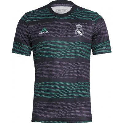 adidas Real Madrid Pánský předzápasový dres 22/23 zeleno-fialový – Zboží Mobilmania