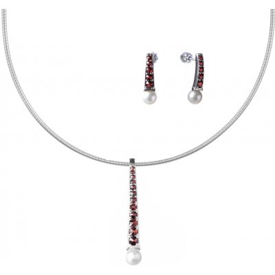 Granát Turnov Stříbrný set šperků 866 – Hledejceny.cz