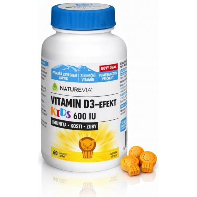Swiss Naturevia Vitamín D3-Efekt Kids 60 tablet – Hledejceny.cz