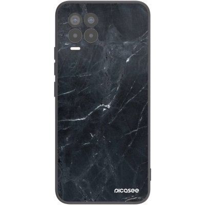 Pouzdro Picasee silikonové Realme 8 Pro - Black marble černé – Zboží Živě