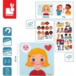 Janod magnetická dřevěná hračka Emoce a pocity – Zboží Dáma
