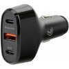 Nabíječka k GPS navigacím Lampa USB nabíječka do auta ROCKET 3 PRO, USB-A + 2x USB-C, Quick Charge 3.0