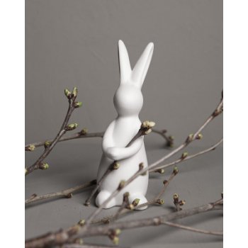Storefactory Keramický králík s tlapkami na větvičky Ida White