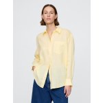 GAP Lněná oversize košile Big Shirt Žlutá – Zboží Mobilmania