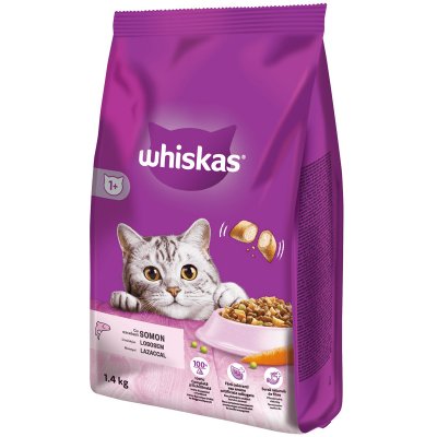 Whiskas Dry s lososem 1,4 kg – Zbozi.Blesk.cz