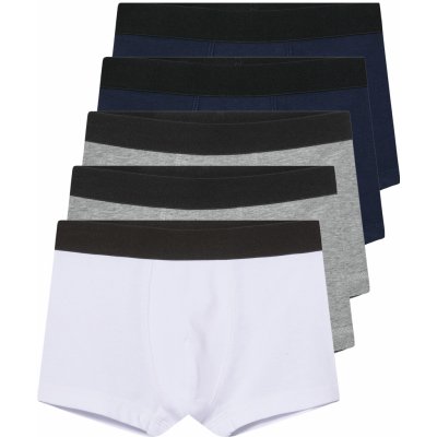 lupilu chlapecké boxerky s BIO bavlnou 5 kusů navy modrá / šedá / bílá – Sleviste.cz