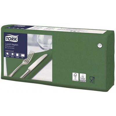 Tork ubrousky oběd tmavě zelené 2V 33x33 cm 200 ks – Zboží Mobilmania