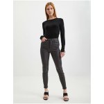 Orsay dámské koženkové kalhoty šedé – Zboží Mobilmania